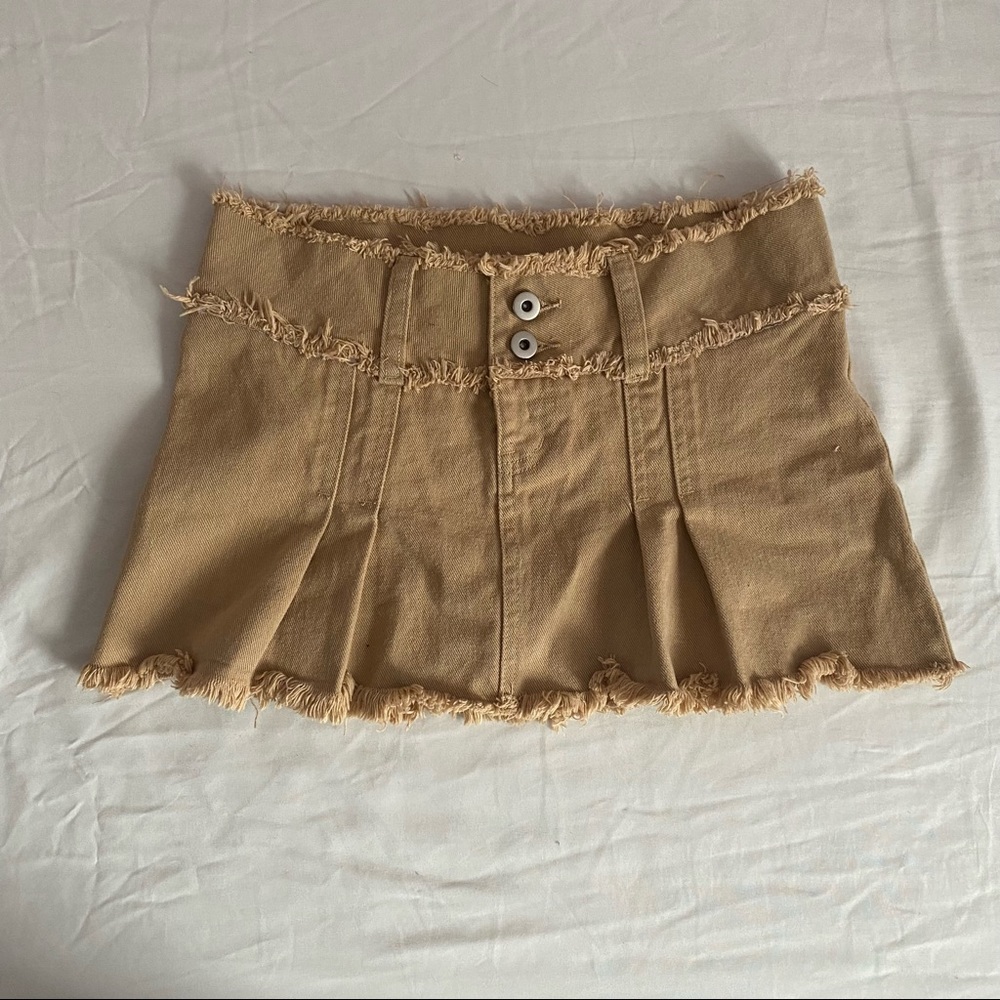 I.AM.GIA tan skylar skirt